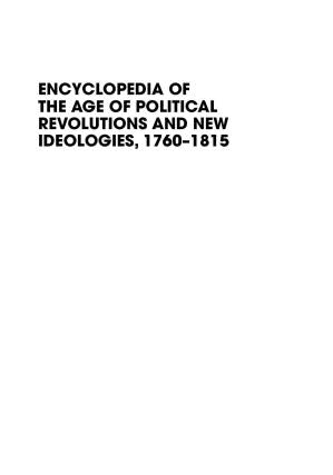 دانلود کتاب Encyclopedia of Age of Political Revolutions and New Ideologies
