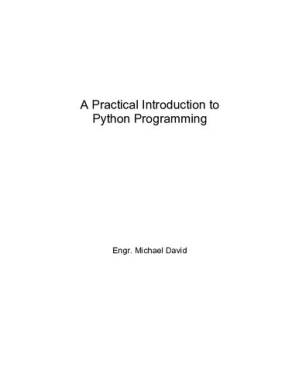 دانلود کتاب A Practical Introduction to Python Programming : Hand-On Machine Learning With Python