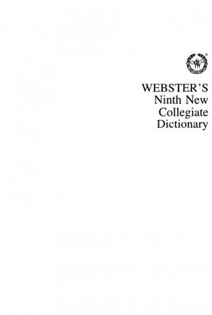 دانلود کتاب Merriam-Webster Collegiate Dictionary 9th Part 1