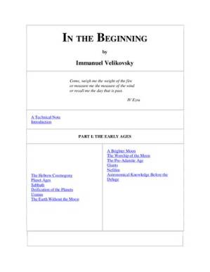 دانلود کتاب In the Beginning
