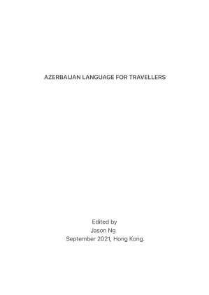 دانلود کتاب AZERBAIJAN LANGUAGE FOR TRAVELLERS