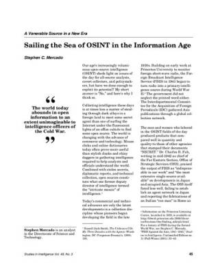 دانلود کتاب Sailing the Sea of OSINT in the Information Age
