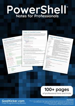 دانلود کتاب PowerShell Notes for Professionals