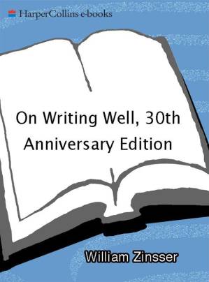 دانلود کتاب On Writing Well, 30th Anniversary Edition: An Informal Guide to Writing Nonfiction