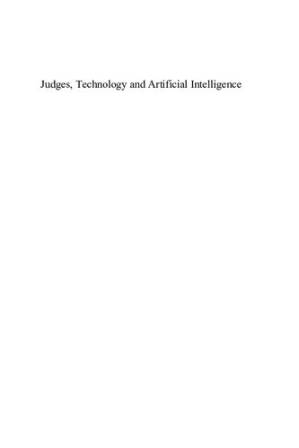 دانلود کتاب Judges, Technology and Artificial Intelligence