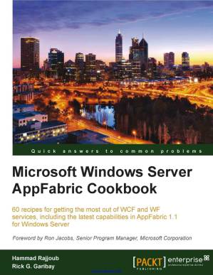 دانلود کتاب Microsoft Windows Server Appfabric Cookbook