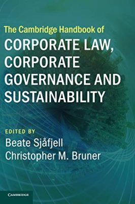 دانلود کتاب The Cambridge Handbook of Corporate Law, Corporate Governance and Sustainability