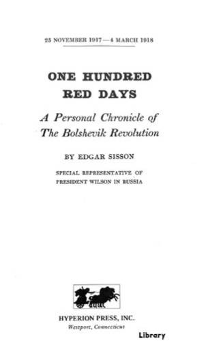 دانلود کتاب One Hundred Red Days: A Personal Chronicle of The Bolshevik Revolution