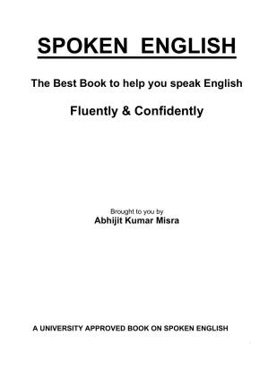 دانلود کتاب SPOKEN ENGLISH Speak English Fluently & Confidently – I (SPOKEN ENGLISH AND FUNCTIONAL GRAMMAR Book 1)