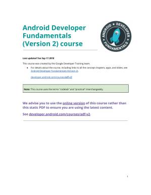 دانلود کتاب Android Developer Fundamentals Unit 1