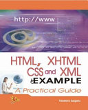 دانلود کتاب HTML, XHTML CSS and XML by Example : A Practical Guide