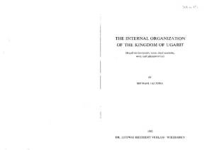 دانلود کتاب The Internal Organization of the Kingdom of Ugarit