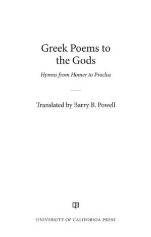دانلود کتاب Greek Poems to the Gods – Hymns from Homer to Proclus