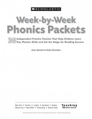 دانلود کتاب Week-by-Week Phonics Packets