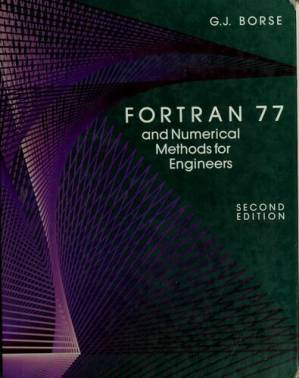 دانلود کتاب FORTRAN 77 and numerical methods for engineers