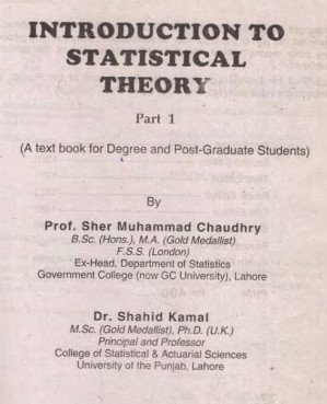 دانلود کتاب Introduction to Statistical Theory (No Watermark), Part 1