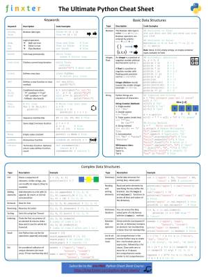 دانلود کتاب The Ultimate Python Cheat Sheet