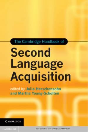 دانلود کتاب The Cambridge Handbook of Second Language Acquisition