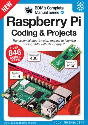 دانلود کتاب The Complete Manual Raspberry Pi Coding & Projects – 12th Edition, 2022