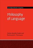 دانلود کتاب Philosophy of Language