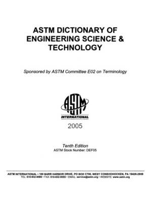 دانلود کتاب ASTM dictionary of engineering science & technology