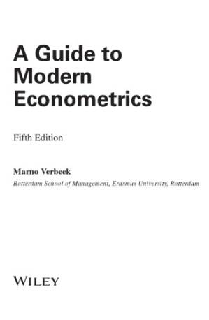 دانلود کتاب A Guide to Modern Econometrics