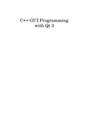 دانلود کتاب C++ GUI programming with Qt3