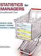 دانلود کتاب Statistics for managers using Microsoft Excel