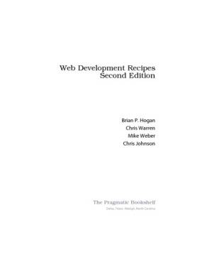 دانلود کتاب Web Development Recipes, Second Edition