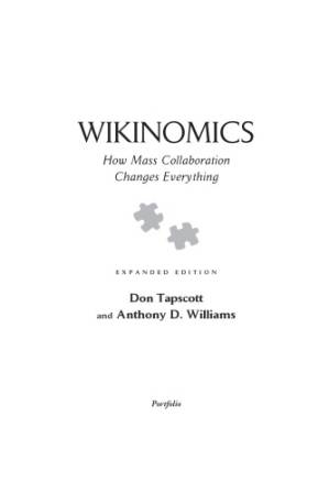 دانلود کتاب Wikinomics : how mass collaboration changes everything
