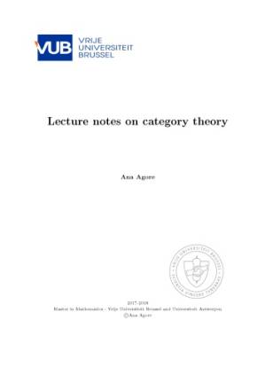 دانلود کتاب Lecture notes on category theory