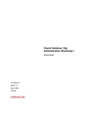 دانلود کتاب Oracle Database 10g: Administration Workshop I : Student Guide
