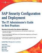 دانلود کتاب SAP security configuration and deployment : the IT administrator’s guide to best practices