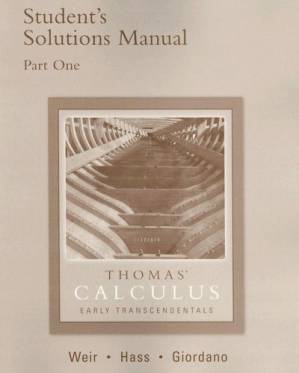 دانلود کتاب Thomas’ Calculus. SOLUTION MANUAL