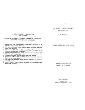 دانلود کتاب Hilbert’s invariant theory papers