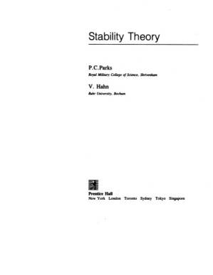 دانلود کتاب Stability theory