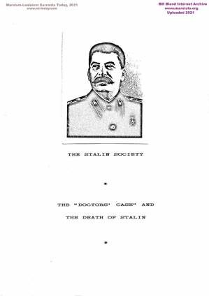 دانلود کتاب The “Doctors’ Case” and the Death of Stalin