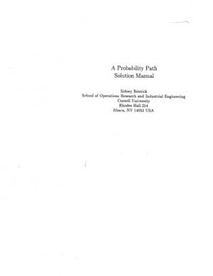 دانلود کتاب A probability path – Solution Manual