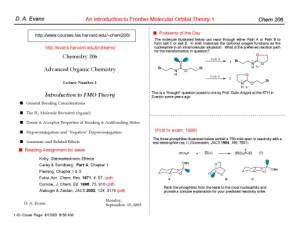 دانلود کتاب Advanced Organic Chemistry [Lecture Notes]