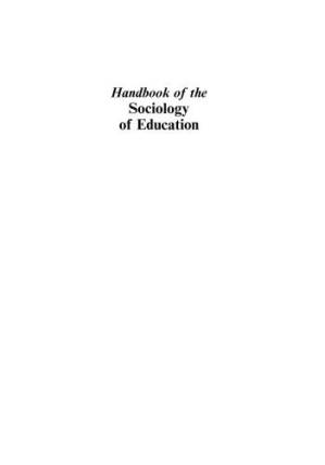دانلود کتاب Handbook of the sociology of education
