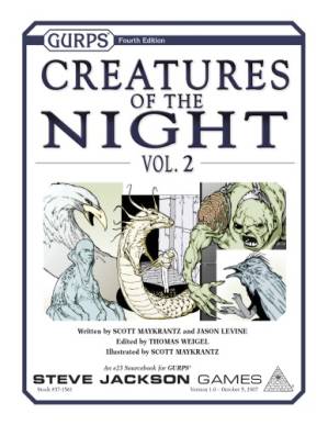 دانلود کتاب GURPS 4th edition. Creatures Of The Night, Volume 2