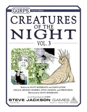 دانلود کتاب GURPS 4th edition. Creatures Of The Night, Volume 3