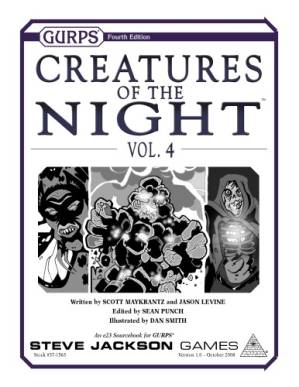 دانلود کتاب GURPS 4th edition. Creatures Of The Night, Volume 4