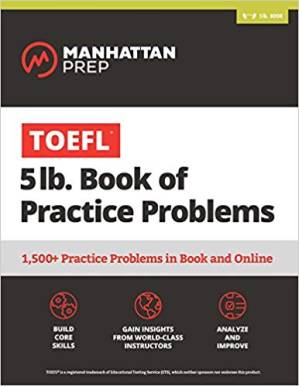 دانلود کتاب TOEFL 5lb Book of Practice Problems: Online + Book