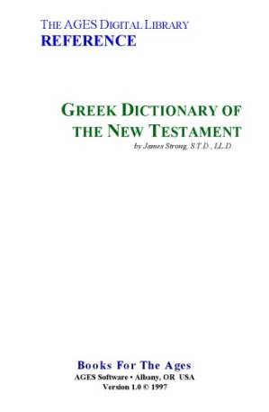 دانلود کتاب Greek-English Dictionary of the New Testament