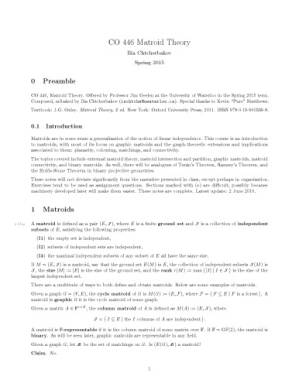 دانلود کتاب CO 446 Matroid Theory