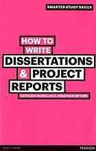 دانلود کتاب How to write dissertations & project reports, 2nd ed.
