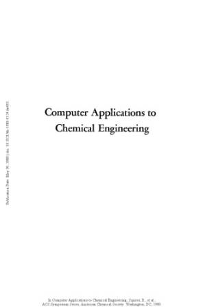 دانلود کتاب Computer Applications to Chemical Engineering. Process Design and Simulation