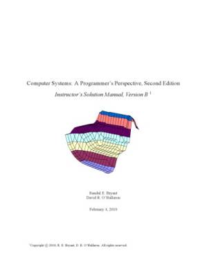 دانلود کتاب Computer Systems: A programmer’s perspective. Instructor’s Solution Manual
