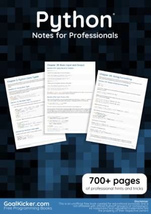 دانلود کتاب Python Notes for Professionals